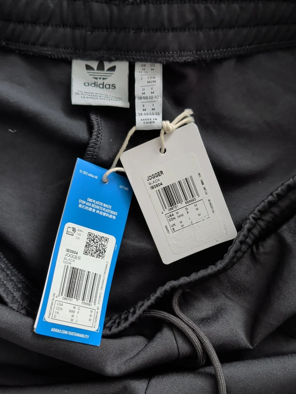 adidas Men's Black Jogger Pants Size M